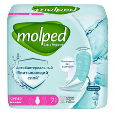 Прокладки и тампоны прокладки MOLPED Extra Hygiene Супер антибактериальные 7шт