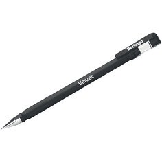 Ручки ручка Berlingo Velvet гелевая, черная 05 мм прорезиненый корпус