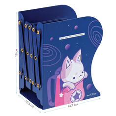 Подставки настольные для книг подставка для книг MESHU Space Cat 3 отделения раздвижная
