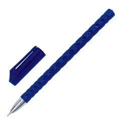 Ручки ручка шариковая масляная BRAUBERG Orient узел 0,7мм линия 0,35мм синяя корпус синий