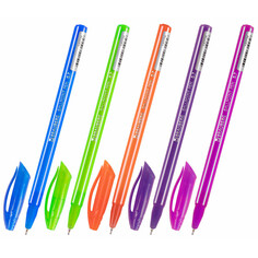 Ручки ручка шариковая масляная BRAUBERG Stripes узел 0,7мм линия 0,35мм синяя корпус ассорти