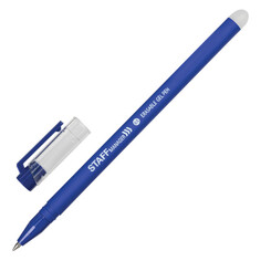 Ручки ручка стираемая гелевая STAFF Manager EGP-656 линия 0,35 мм прорезиненный корпус синяя