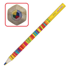 Цветные карандаши карандаш с многоцветным грифелем ЮНЛАНДИЯ Magic 1шт утолщенный заточенный туба