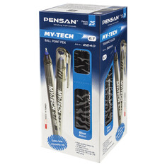 Ручки ручка шариковая масляная PENSAN My Tech узел 0,7мм линия 0,35мм синяя игольчатый