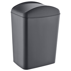 Контейнеры для мусора контейнер для мусора TURAN Soft Anthracite 20л прямоугольный пластик серый