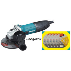 Машины углошлифовальные шлифмашина угловая MAKITA GA5030 125мм 720Вт с кругом отрезным Makita для стали плоский D-75530 5шт