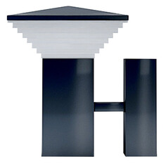 Подсветка архитектурная влагозащищенная светильник настенный светодиодный APEYRON 220В 7Вт IP44 700Лм 5000K 13х13х17см графит