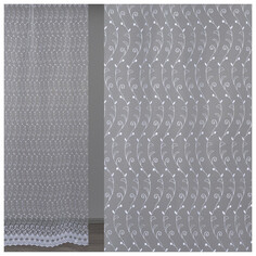 Шторы штора тюлевая на шт.ленте AMORE MIO сетка с вышивкой 300х260см белая, арт.92845