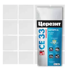 Затирка цементная Церезит CE 33 Comfort цвет белый 2 кг Ceresit