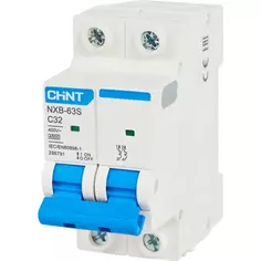 Автоматический выключатель Chint NXB-63S 2P C32 А 4.5 кА