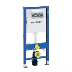 Инсталляция Geberit Duofix 458.134.21.2 для подвесного унитаза цвет сине-белый