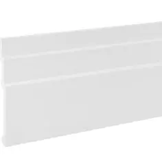 Плинтус напольный полистирол цвет белый 2000x13x100 мм Без бренда