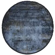 Ковер полиэстер Tierra 12892 круглый ø160 см цвет синий Без бренда