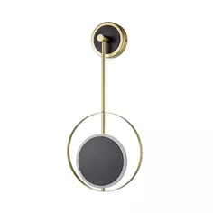 Настенный светильник светодиодный Escada 10206/SG цвет черно-золотой