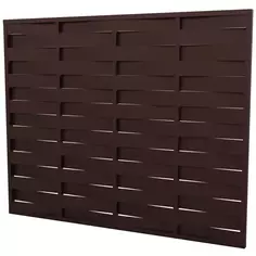 Забор-жалюзи Утес 2x2.5 м цвет коричневый 8017 Без бренда