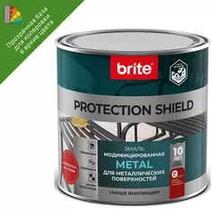 Грунт-эмаль по ржавчине Brite Protect Shield полуматовая цвет прозрачный 0.75 л Без бренда