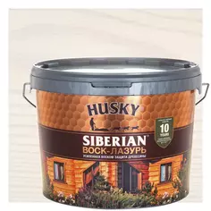 Воск-лазурь Husky Siberian полуматовый белый 9