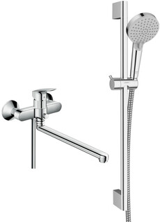 Смеситель для ванны Hansgrohe Logis 71402000 + 26275000