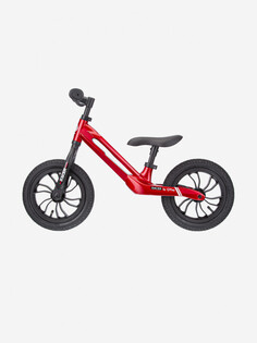 Беговел детский Q PLAY 12, 2-4 лет, двухколесный, надувные колеса, легкий, магниевая рама, Красный Qplay