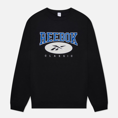 Мужская толстовка Reebok Archive Essentials Crew, цвет чёрный