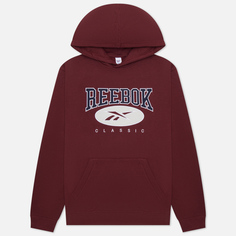 Мужская толстовка Reebok Archive Essentials Hoodie, цвет бордовый
