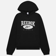 Женская толстовка Reebok Classics Natural Dye Big Logo Hoodie, цвет чёрный