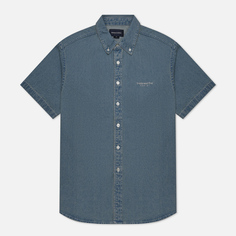 Мужская рубашка thisisneverthat Washed Denim SS, цвет голубой, размер XL