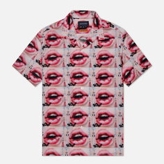 Мужская рубашка thisisneverthat Lips Rayon, цвет розовый, размер L