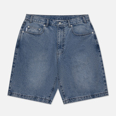 Мужские шорты thisisneverthat Washed Denim Relaxed Fit, цвет голубой