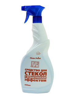 Средство для стекол и зеркал с антибактериальным эффектом Clean Point 600ml СР-А11