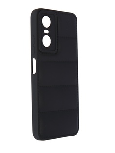 Чехол DF для Tecno Pop 6 Pro Silicone дутый Black tJacket-06