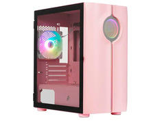 Корпус 1stPlayer Infinite Space IS3 mATX без БП Pink IS3-PK-1F2-W