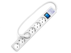 Сетевой фильтр Power Cube 5+1 Sockets 0.5m White SPG(5+1)-16B-0.5M