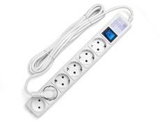 Сетевой фильтр Power Cube 5+1 Sockets 5.0m White SPG(5+1)-16B-5M