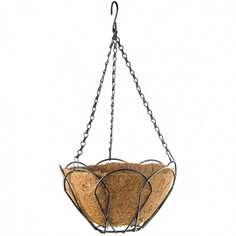 Кашпо подвесное 69001 Palisad, с кокосовой корзиной, диаметр 25 см