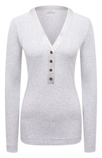 Хлопковый пуловер Brunello Cucinelli