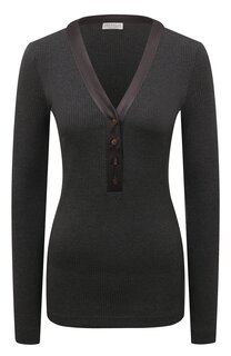 Хлопковый пуловер Brunello Cucinelli