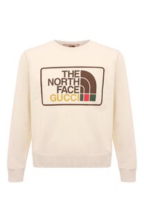 Хлопковый свитшот The North Face x Gucci Gucci