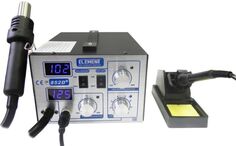Паяльная станция термовоздушная Element 852D+ 15301 (фен+паяльник) 600Вт, 220V