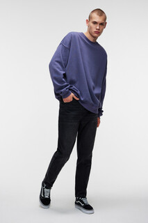 джемпер мужской Свитшот oversize хлопковый базовый с начесом Befree