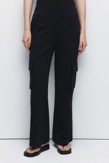 брюки женские Брюки широкие трикотажные с карманами карго Befree