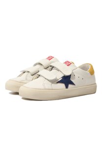 Кожаные кеды May School Golden Goose Deluxe Brand
