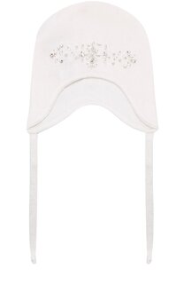 Хлопковая шапка с декором Il Trenino