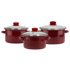 Набор 3 предмета вишневый сорбет Эмаль Магнитогорск