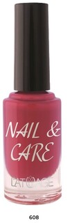 Лак для ногтей nail &amp; care тон 608 9 г L'atuage