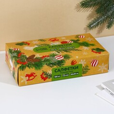 Салфетки бумажные в коробке NO Brand