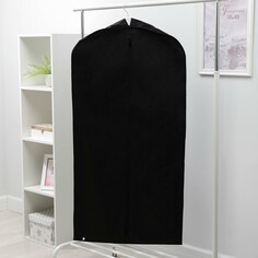 Чехол для одежды зимний, 120×60×10 см, спанбонд, цвет черный NO Brand