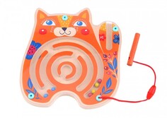 Деревянные игрушки Деревянная игрушка Tooky Toy Лабиринт Кошка