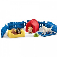 Schleich Игровые фигурки Манеж для щенков