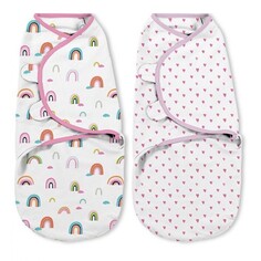 Пеленки Пеленка Summer Infant Swaddleme Конверт для пеленания на липучке 2 шт